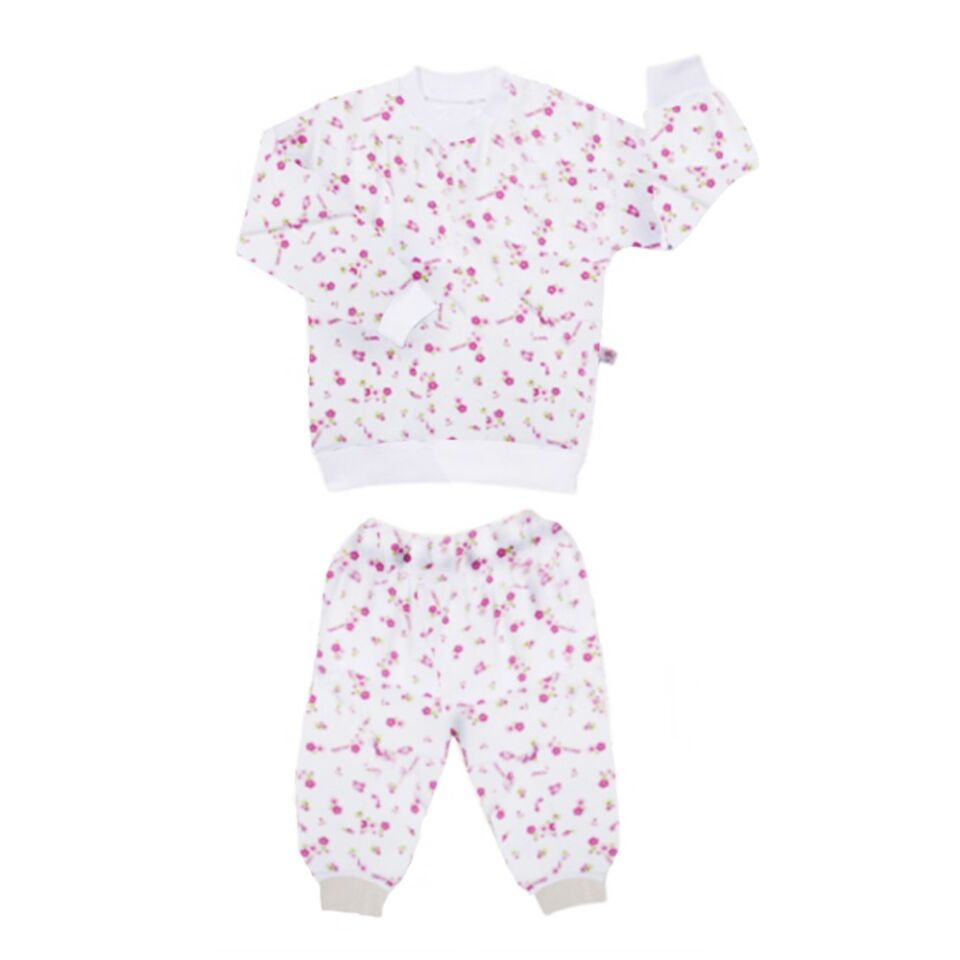 Sevi Bebe Desenli Pijama Takım - Pembe 2-3 Yaş