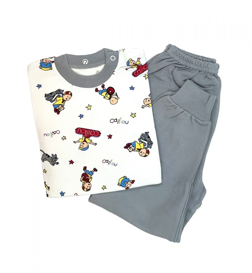 Sema Baby Caillou Pijama Takımı 12-18 Ay - Gri