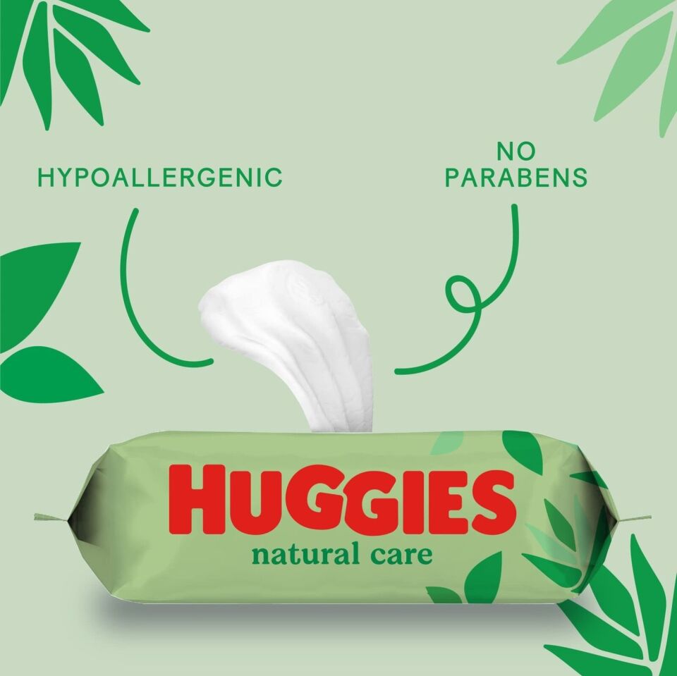 Huggies Yenidoğan Natural Care Islak Bebek Havlusu 56 Yaprak