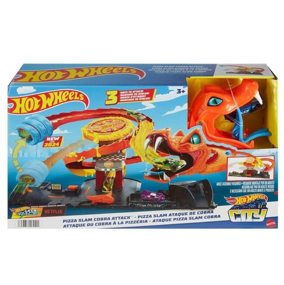 Hot Wheels Pizza Dükkanında Kobra Macerası Oyun Seti HTN81