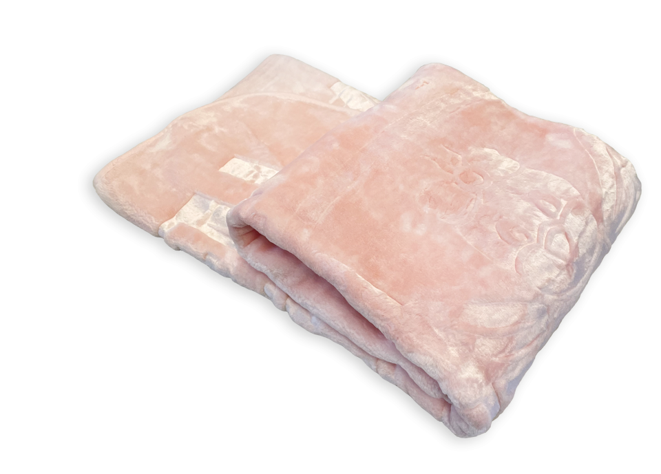 MiniGold Yenidoğan Peluş Battaniye - Kuş Pembe