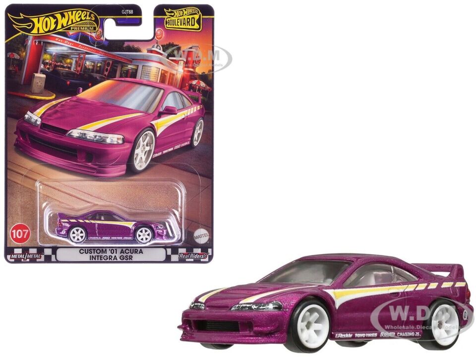 Hot Wheels Boulevard Premium Tekli Arabalar - Custom 01 Acura İntegra GSR