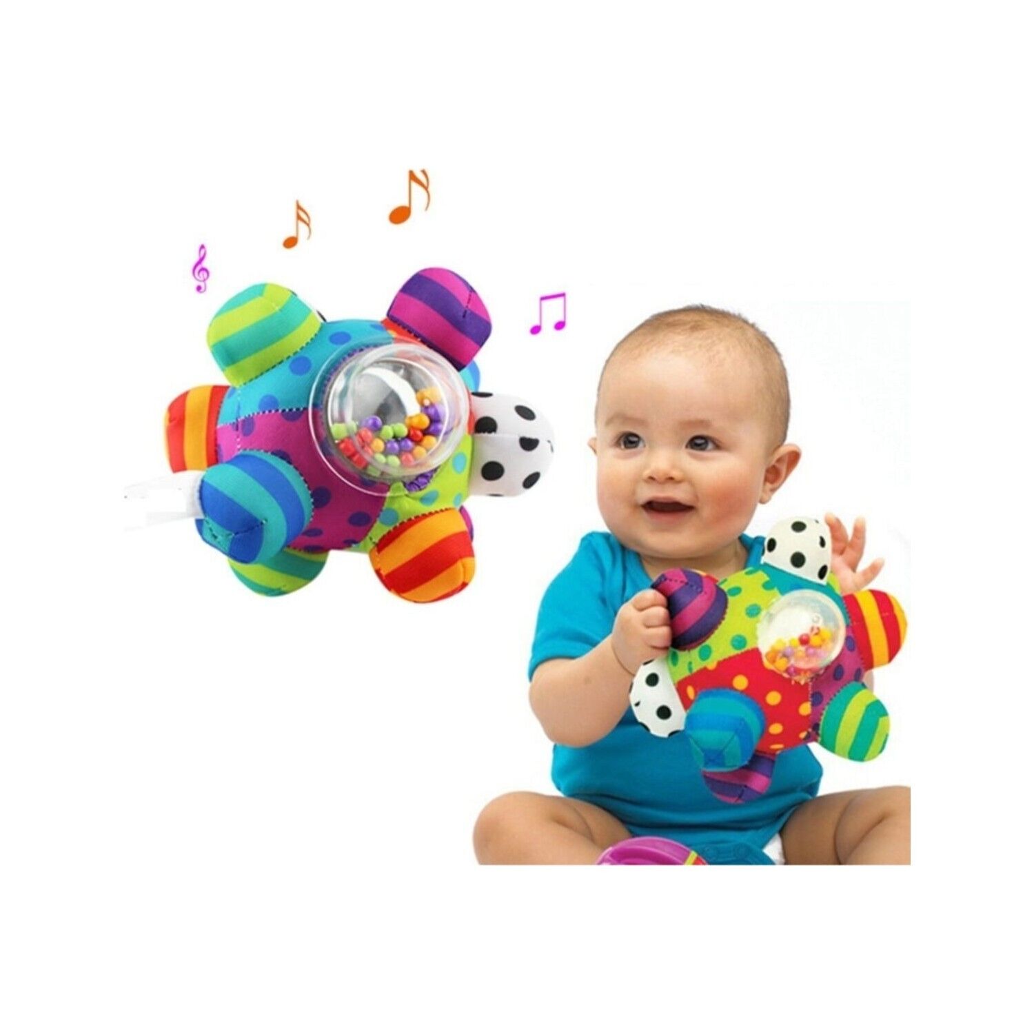 Sozzy Toys Çıngıraklı Renkli Topum - Szy205