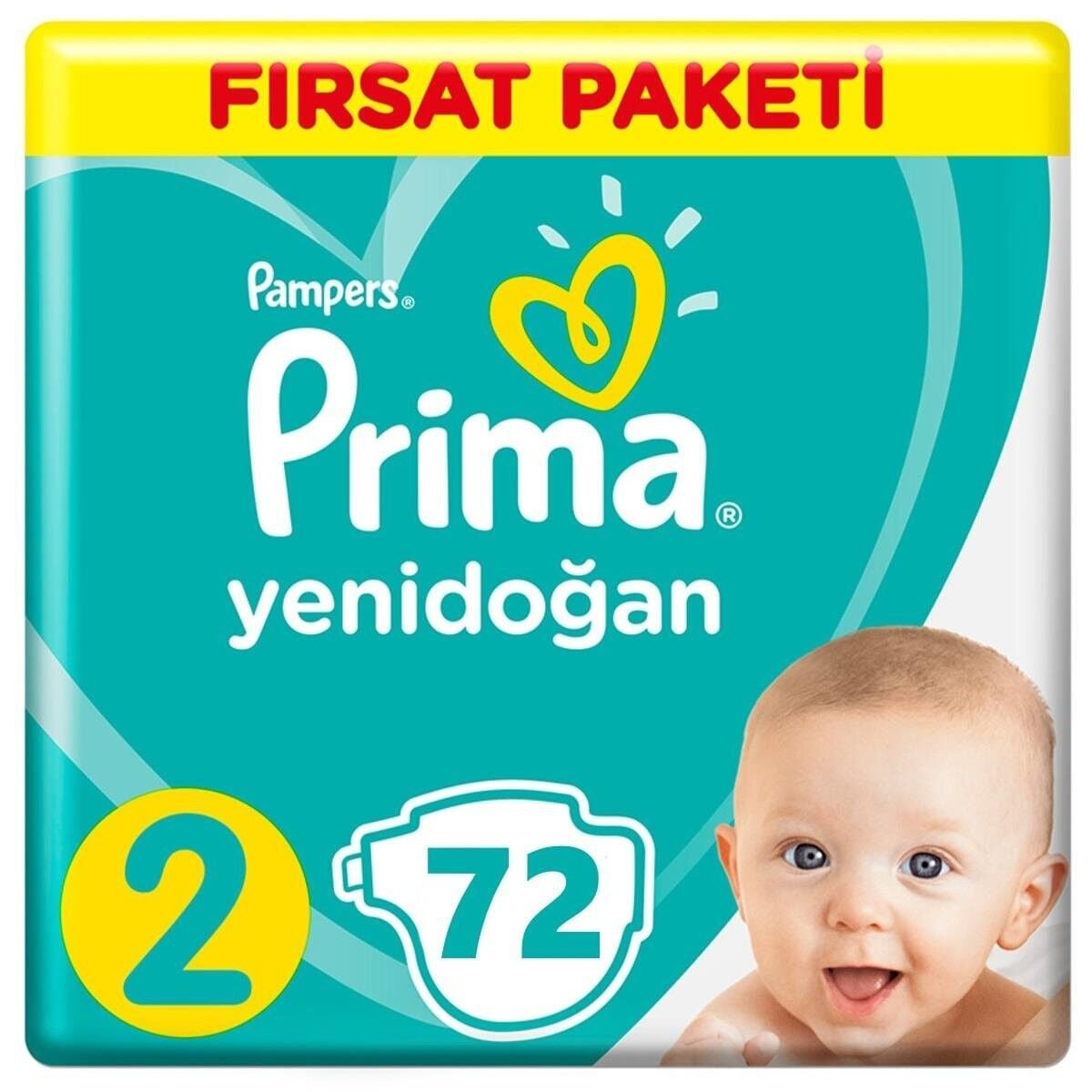 Prima Bebek Bezi Aktif Bebek 2 Beden 72 Adet Fırsat Paketi