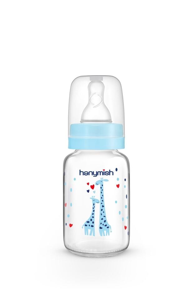 Hanymish Cam Biberon 125 ml 0-6 Ay - Mavi