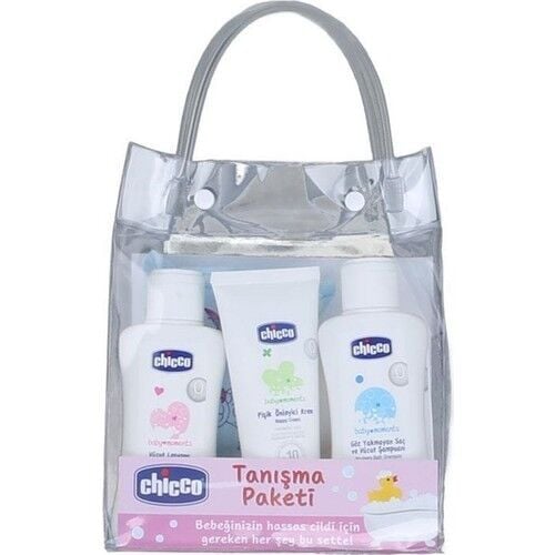 Chicco 5 Parça Tanışma Seti Şeffaf Çantalı - Pembe